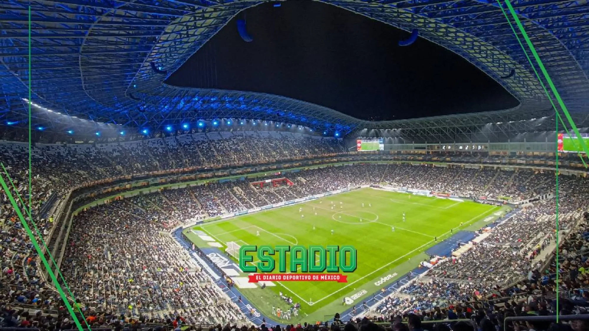 Susto en el Estadio BBVA: cuerda se revienta y viento mueve bocina en