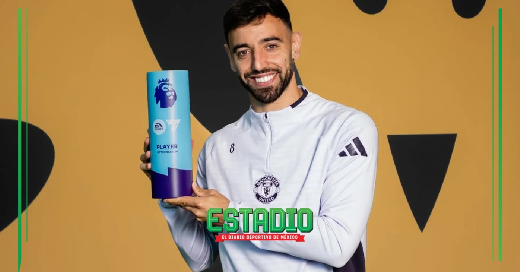 Bruno Fernandes recibe el galardón al mejor jugador de la temporada en ...